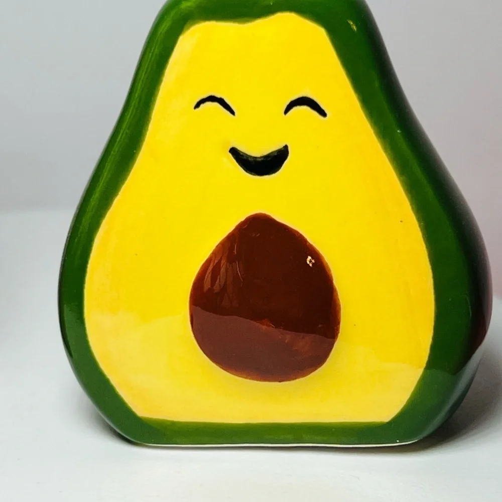 Ceramic Avocado Toast Salt and Pepper Shakers Bread Slice Brunch Kids - Picture 8 of 8